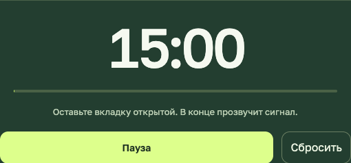 Запущенный таймер